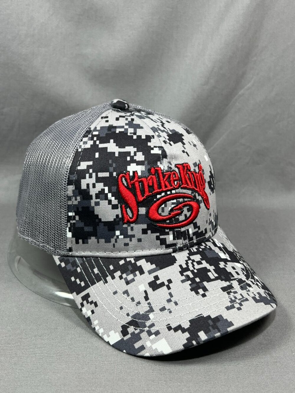 Strike King Fishing Lures Strapback Hat Digital Camo Outdoor Trucker Mesh Cap